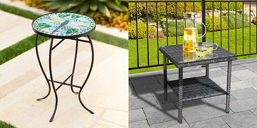 The Best Patio Side Tables Small, Small Wrought Iron Patio End Table