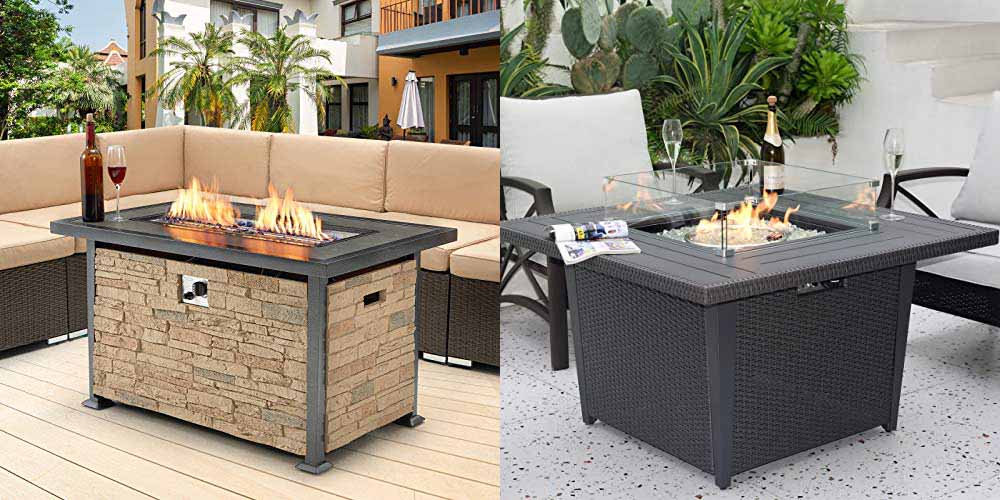 patio fire table