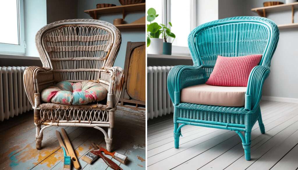 How to Upcycle Your Old Wicker Furniture