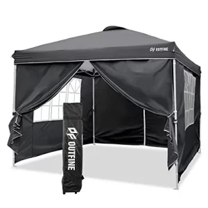 OUTFINE Canopy 10’x10′ Pop Up Commercial Instant Gazebo Tent
