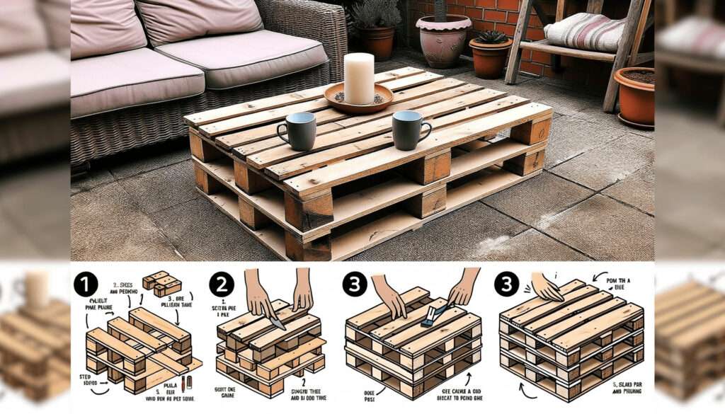 how to make pallet patio furniture